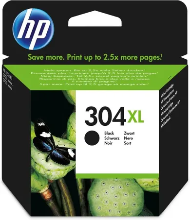 HP, tusz do drukarki, HP N9K08AE, oryginał HP304XL HP 304XL, czarny