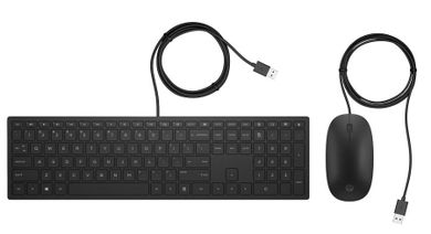 HP, zestaw klawiatura + mysz pavilion wired keyboard and mouse 400 combo czarne 4ce97aa
