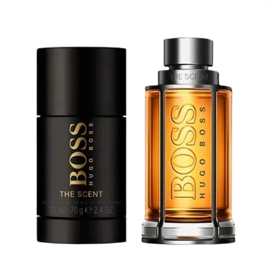 Hugo Boss, Boss The Scent For Man zestaw, woda toaletowa spray, 100 ml + dezodorant sztyft, 75 ml