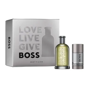 Hugo Boss, Bottled, zestaw, woda toaletowa, spray, 200 ml + dezodorant sztyft, 75 ml