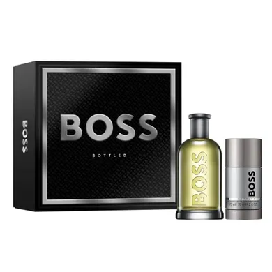 Hugo Boss, Bottled, zestaw: woda toaletowa, spray, 200 ml + dezodorant sztyft, 75 ml