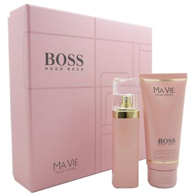 Hugo Boss, Ma Vie Pour Femme, woda perfumowana w sprayu, 50 ml + balsam do ciała, 100 ml, zestaw