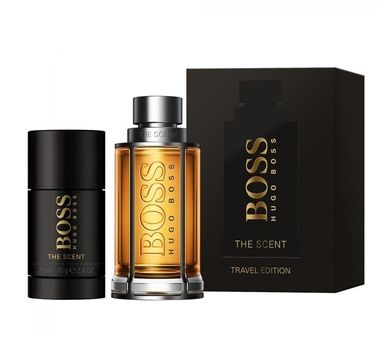 Hugo Boss The Scent For Man Travel Edition, woda toaletowa, spray, 100 ml + dezodorant sztyft, 70g