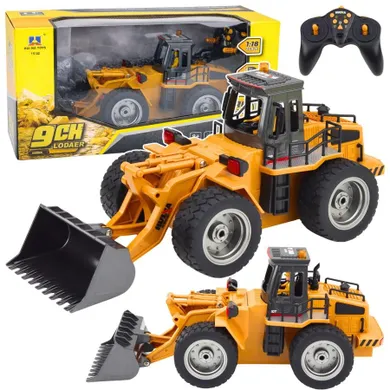 Huina, spychacz ładowarka, pojazd budowlany zdalnie sterowany, 1:18