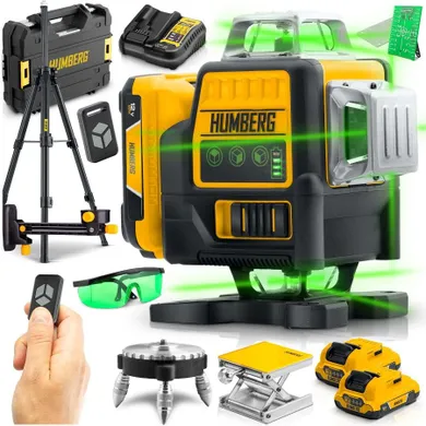 Humberg, laser krzyżowy w walizce, ze statywem, HM-171