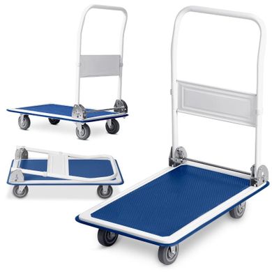 Humberg, wózek transportowy, ręczny, biało-niebieski