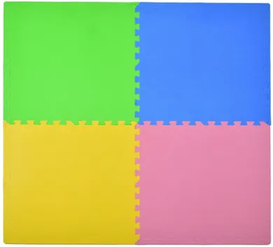 Humbi, mata piankowa, puzzle, kolorowa, 62-62-1 cm, 4 szt.