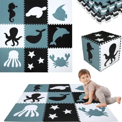Humbi, Ocean, mata piankowa, puzzle, 180-180 cm, 9 szt.