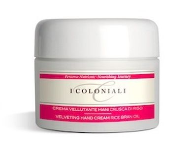 I Coloniali, Velveting hand cream rice bran oil, Krem do rąk z olejkiem z otrębów ryżowych, 100 ml
