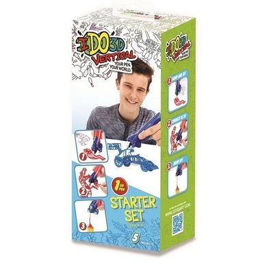 I do 3D, Zestaw kreatywny, Pojazdy, 1 długopis 3D niebieski