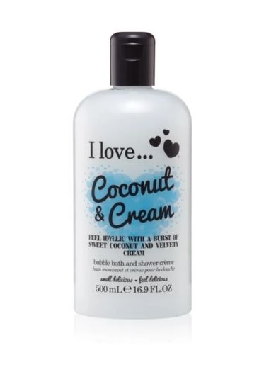 I Love Cosmetics, Bath & Shower Creme, krem pod prysznic i do kąpieli, Coconut & Cream, 500 ml