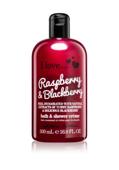 I Love Cosmetics, Bath & Shower Creme, krem pod prysznic i do kąpieli, Raspberry & Blackberry, 500 ml