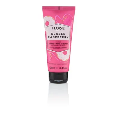 I Love, Scented Hand & Nail Cream, nawilżający krem do dłoni i paznokci, Glazed Raspberry, 100 ml