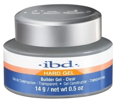 IBD, Hard Builder Gel LED/UV, żel budujący, Clear, 14 g