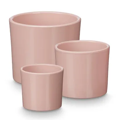 IberGarden, doniczki ceramiczne, średnica 14, 17, 22 cm, 3 szt.