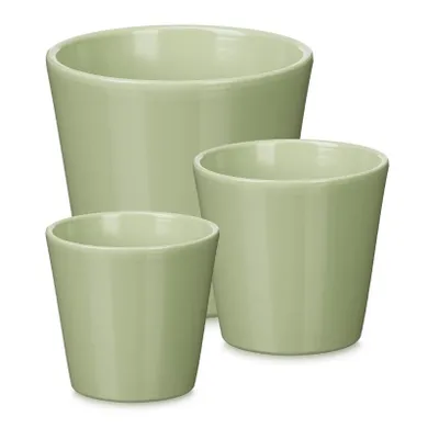 IberGarden, zestaw stożkowych doniczek, średnica 14, 17, 22 cm