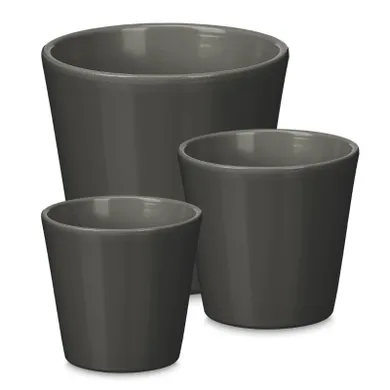 IberGarden, zestaw stożkowych doniczek, średnica 14, 17, 22 cm