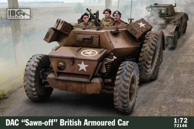 IBG, DAC Sawn off British Armoured Car, model do sklejania, 1:72