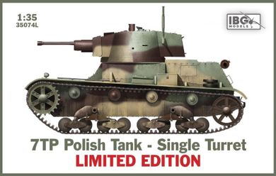 IBG, IBG 7TP Polish Tank Single Turret, model do sklejania, 1:35