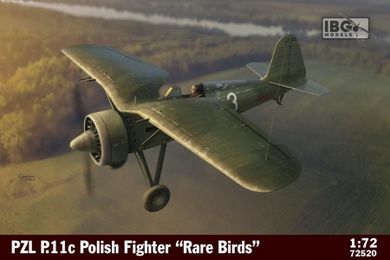 IBG, PZL P.11c Polish Fighter in Rare Birds, model do sklejania, 1:72