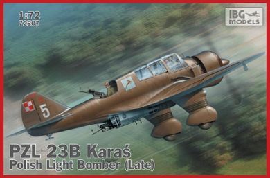 IBG, PZL.23B Karaś, model do sklejania, 1:72