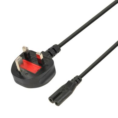 iBox, kabel zasilający, wtyczka UK, 2-PIN, AUDIO-RTV, VDE, miedź, 3-0,75 mm