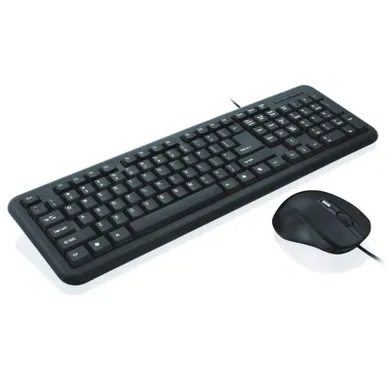 Ibox, zestaw, klawiatura, mysz, Office Kit II, IKMOC2005070U, USB 2.0, US, czarny, optyczna