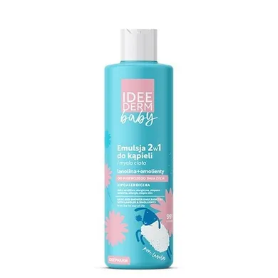 Idee Derm, Baby, emulsja 2w1 do kąpieli i mycia ciała, 400 ml