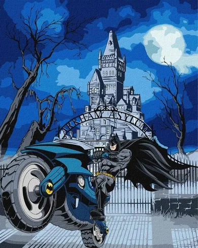 Ideyka, Batman, Batcycle metal... malowanie po numerach