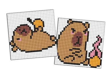 Ideyka, diamentowa mozaika, Kapibara: Pomarańczowy