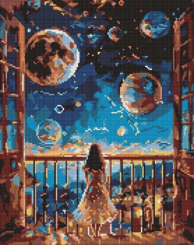Ideyka, diamentowa mozaika, Marzycielska noc, 40-50 cm