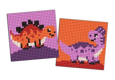 Ideyka, diamentowa mozaika na naklejce, Dinozaur