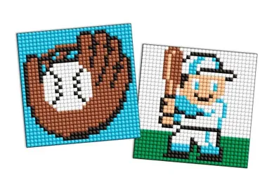 Ideyka, diamentowa mozaika na naklejce, Sport Baseball