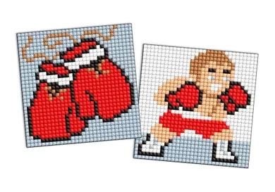 Ideyka, diamentowa mozaika na naklejce, Sport Boxer