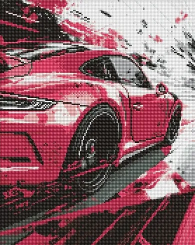 Ideyka, diamentowa mozaika, Różowy styl, 40-50 cm