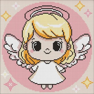 Ideyka, diamentowa mozaika, Święty Aniołek, 30-30 cm