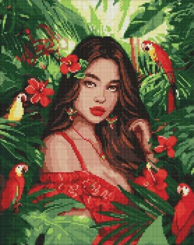 Ideyka, diamentowa mozaika, Tropikalna księżniczka 40-50