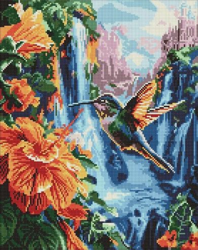 Ideyka, diamentowa mozaika, Tropikalny ptak, 40-50 cm