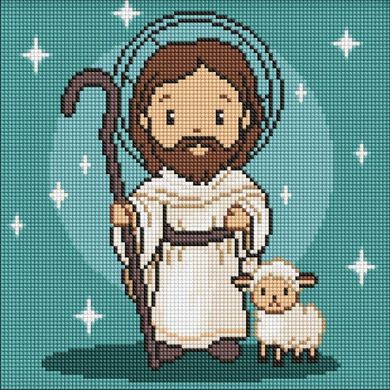 Ideyka, diamentowa mozaika, Ukochany Jezus, 30-30 cm