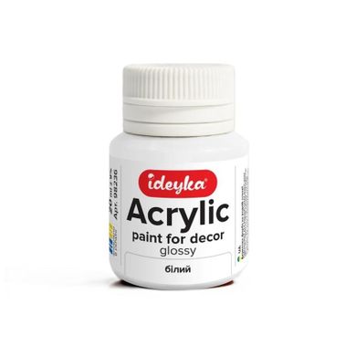 Ideyka, farba akrylowa, biała, 20 ml