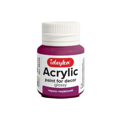 Ideyka, farba akrylowa, czerń i czerwień, 20 ml