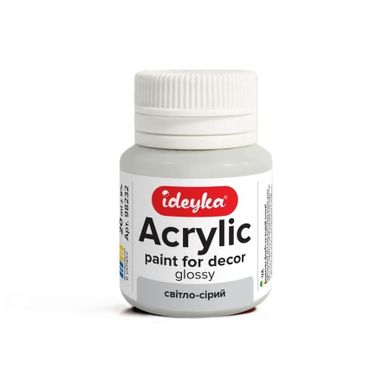 Ideyka, farba akrylowa, jasnoszara, 20 ml