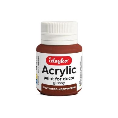 Ideyka, farba akrylowa, kasztanowy brąz, 20 ml