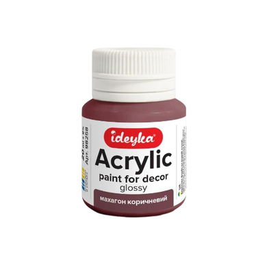 Ideyka, farba akrylowa, mahoniowy brąz, 20 ml