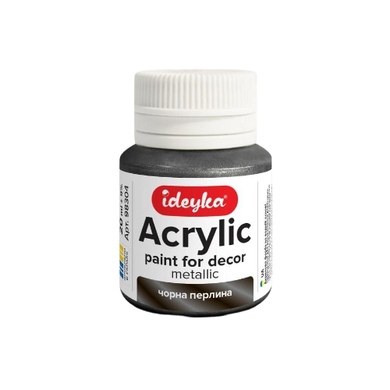 Ideyka, farba akrylowa, metaliczna, czarna perła, 20 ml
