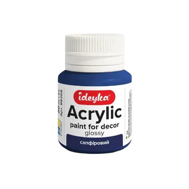 Ideyka, farba akrylowa, szafir, 20 ml