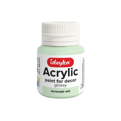 Ideyka, farba akrylowa, zielona herbata, 20 ml