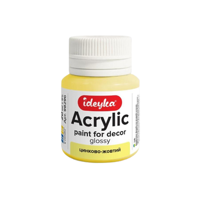 Ideyka, farba akrylowa, żółty cynkowy, 20 ml