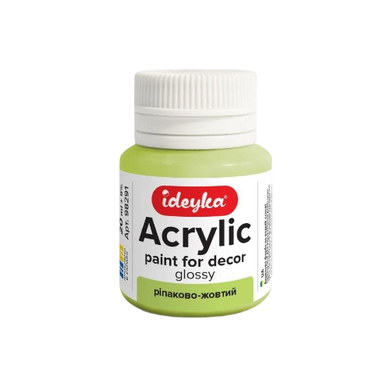 Ideyka, farba akrylowa, żółty rzepakowy, 20 ml