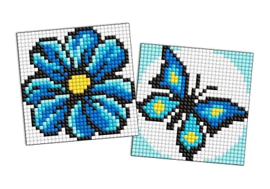 Ideyka, Kids, magnes z diamentową mozaiką, Niebieski kolor